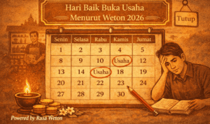 hari baik buka usaha menurut weton