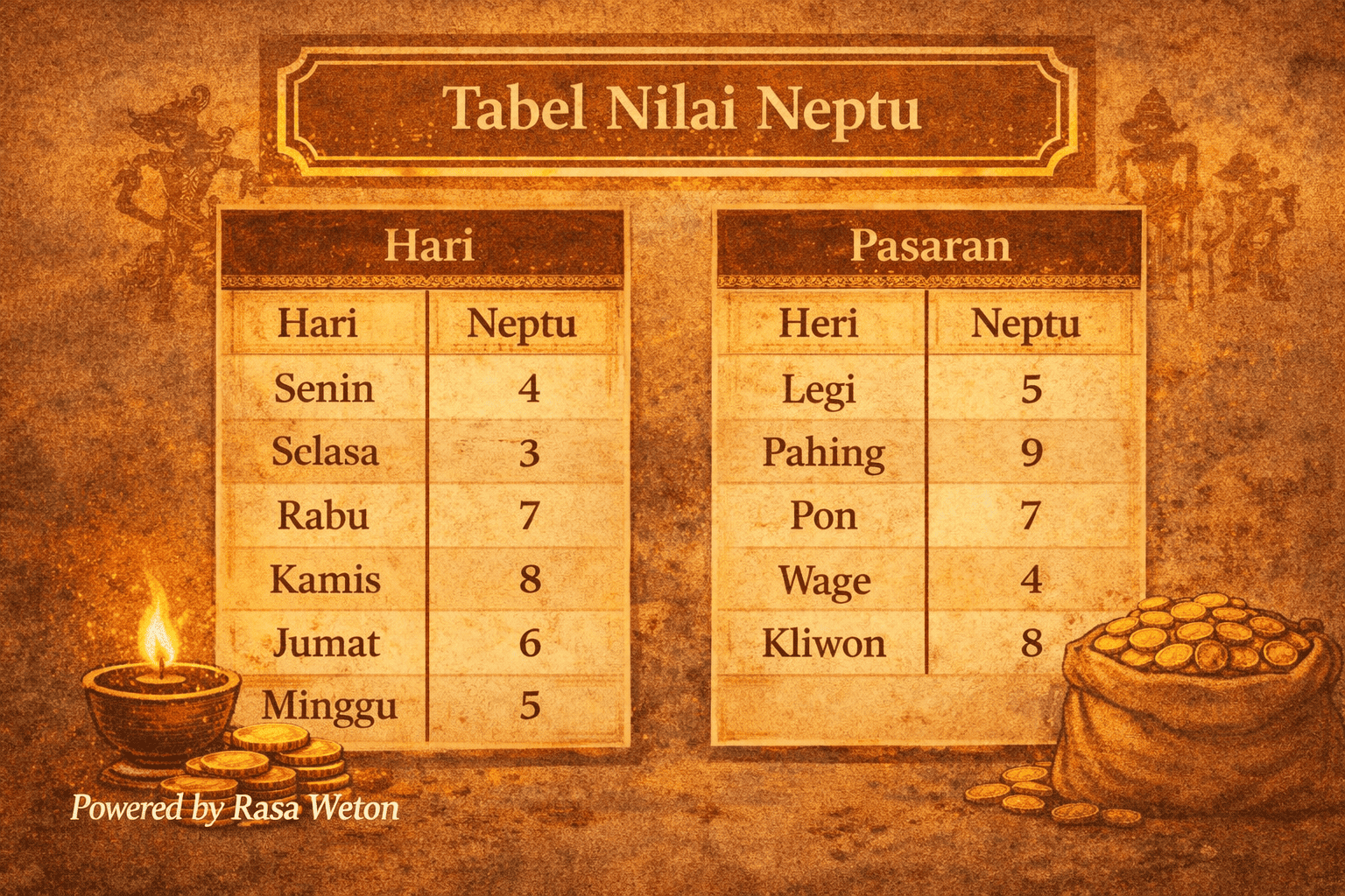 menghitung neptu weton