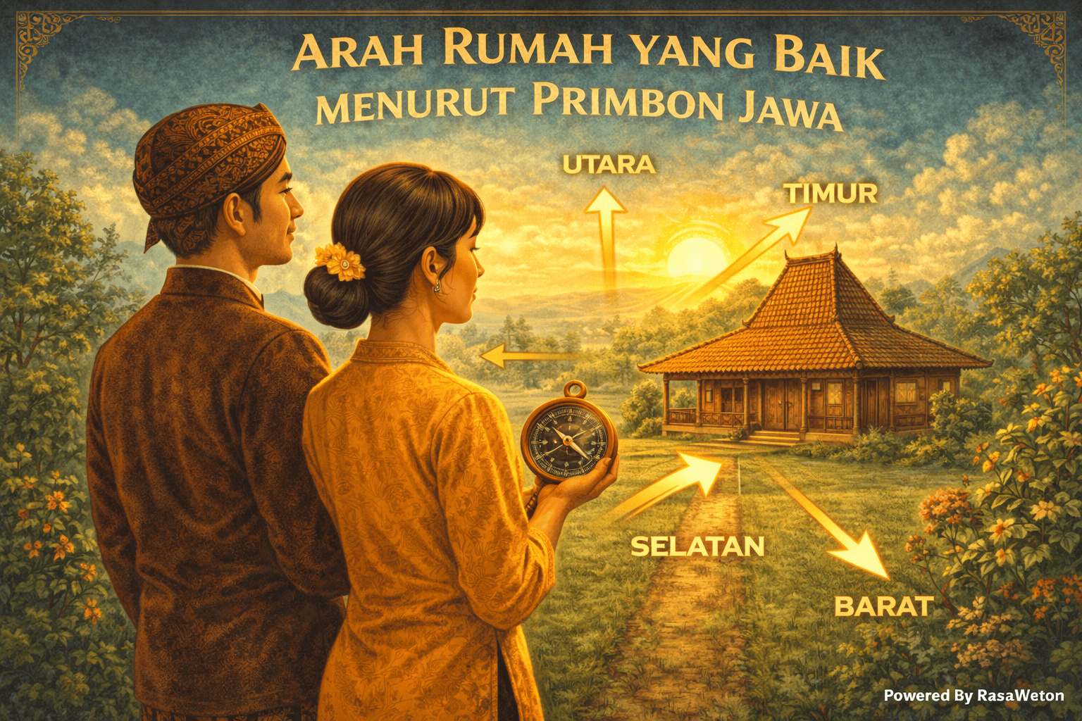 arah rumah menurut primbon jawa
