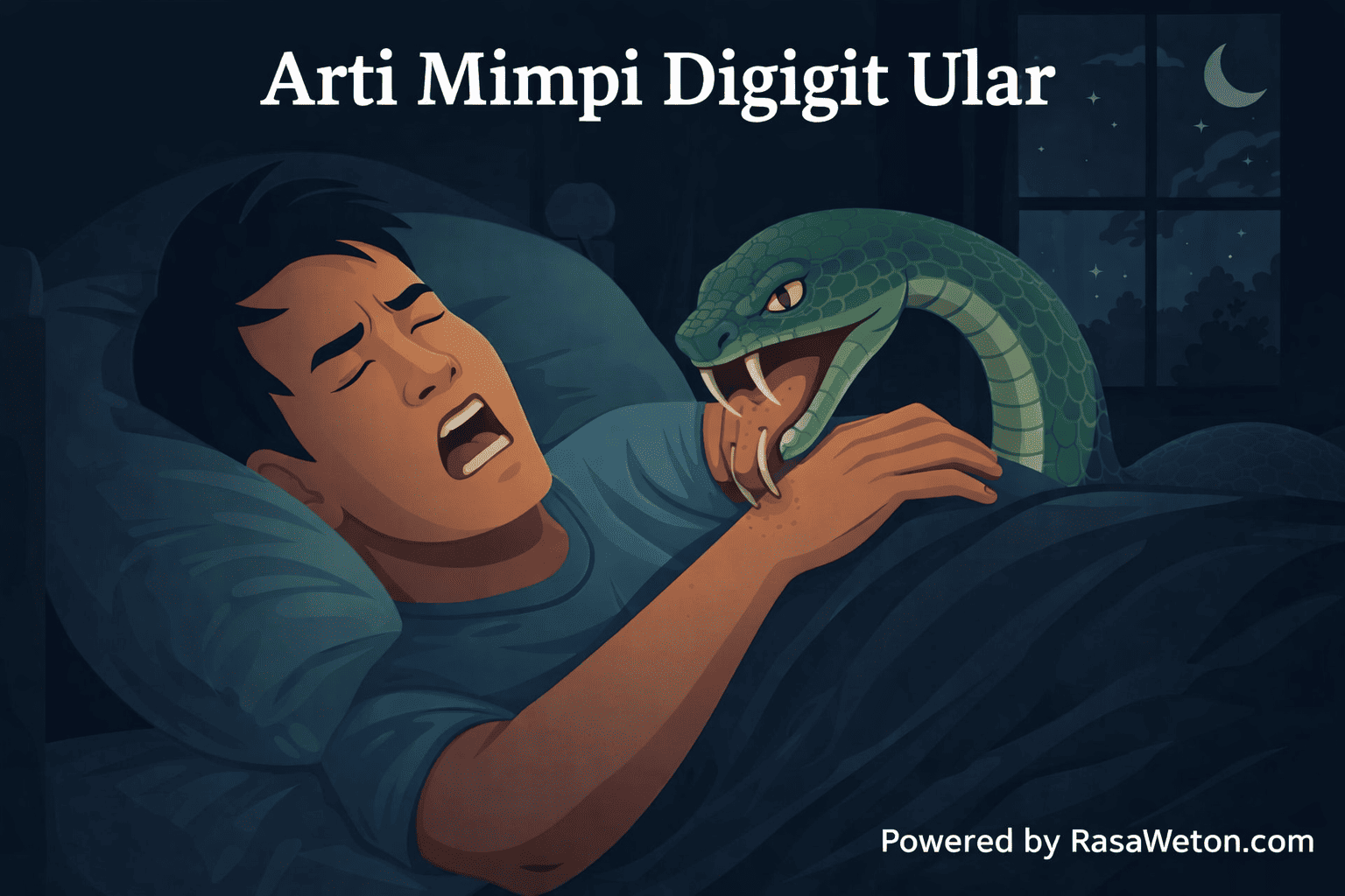 arti mimpi digigit ular