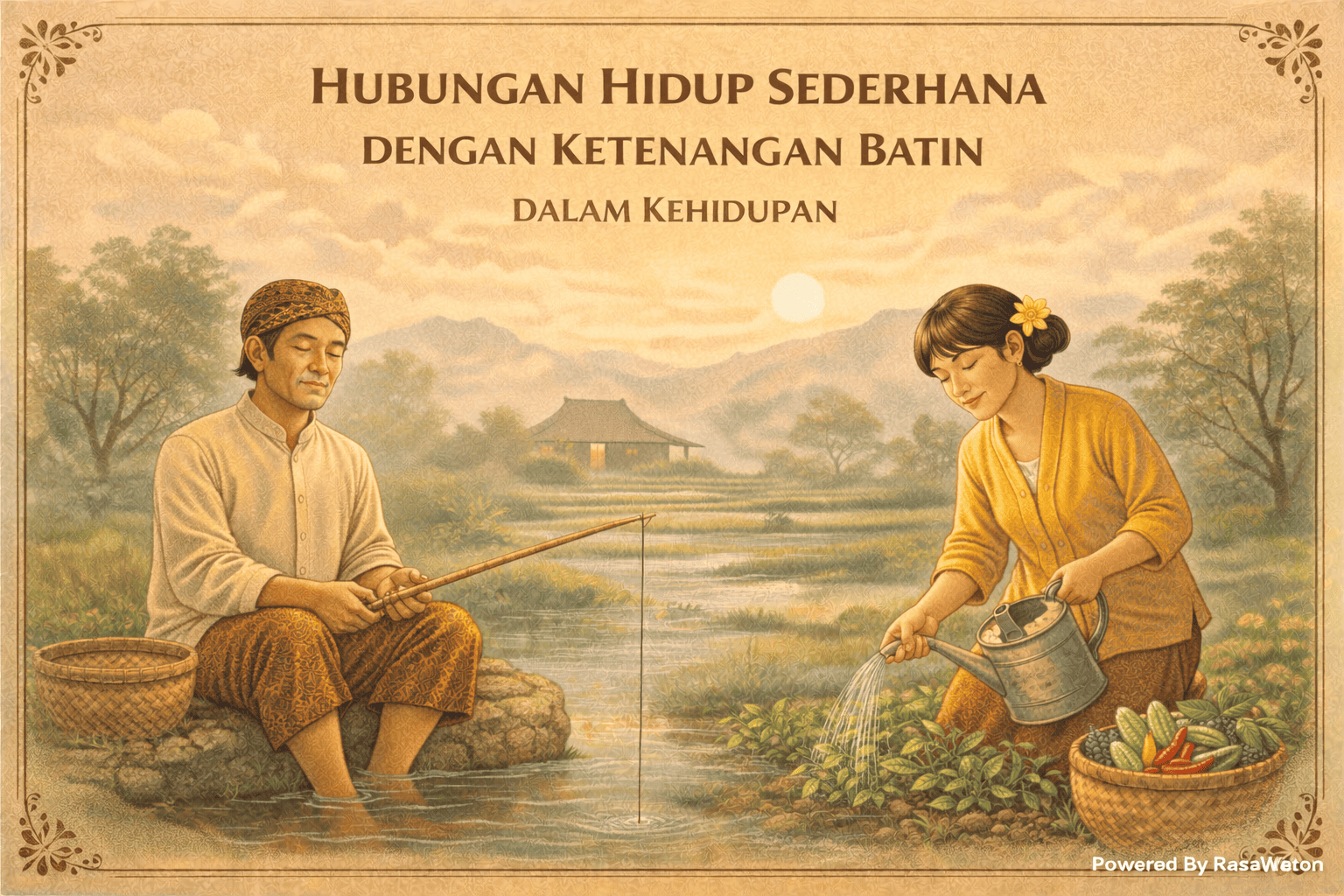 hubungan hidup sederhana dengan ketenangan batin