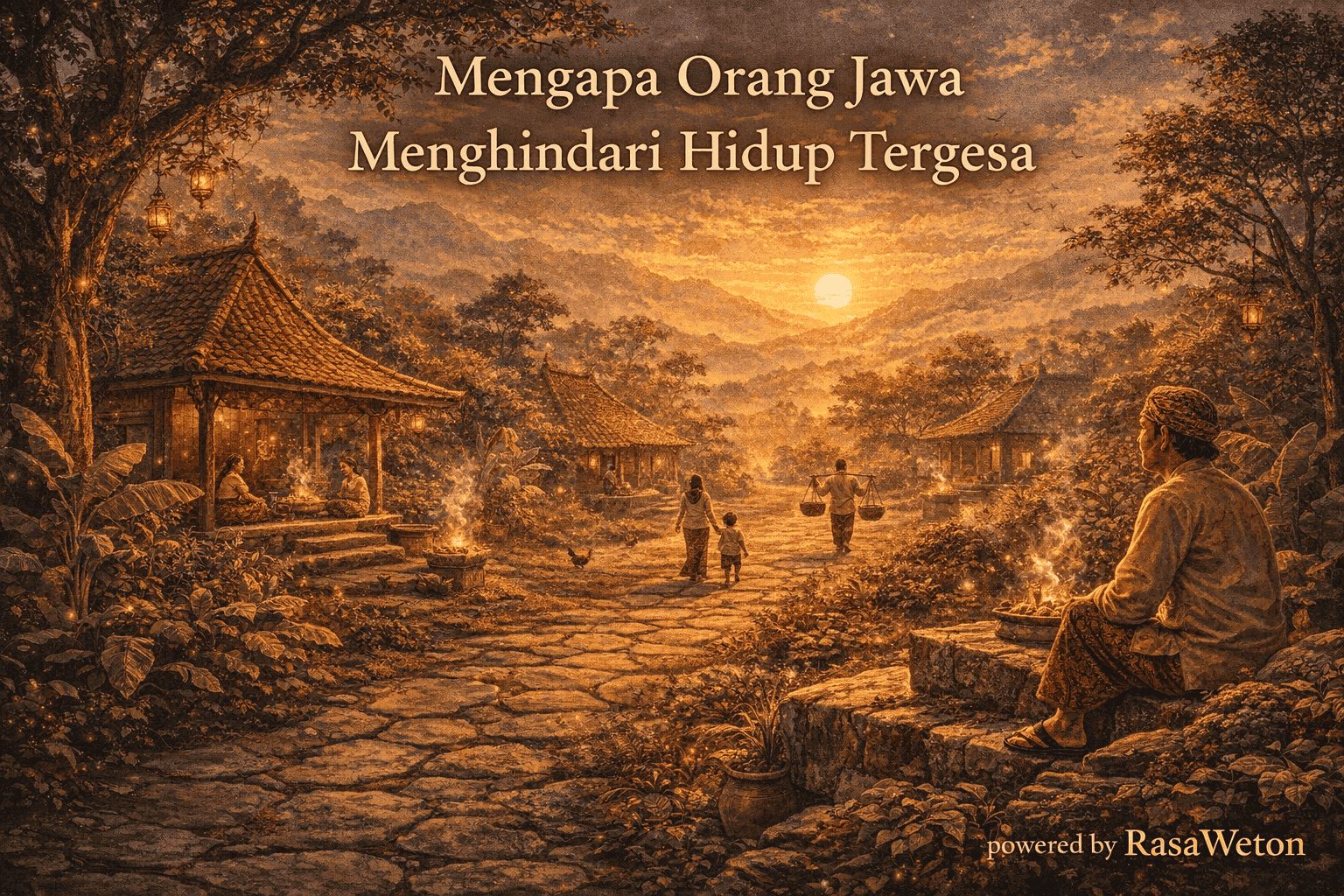 orang jawa menghindari hidup tergesa
