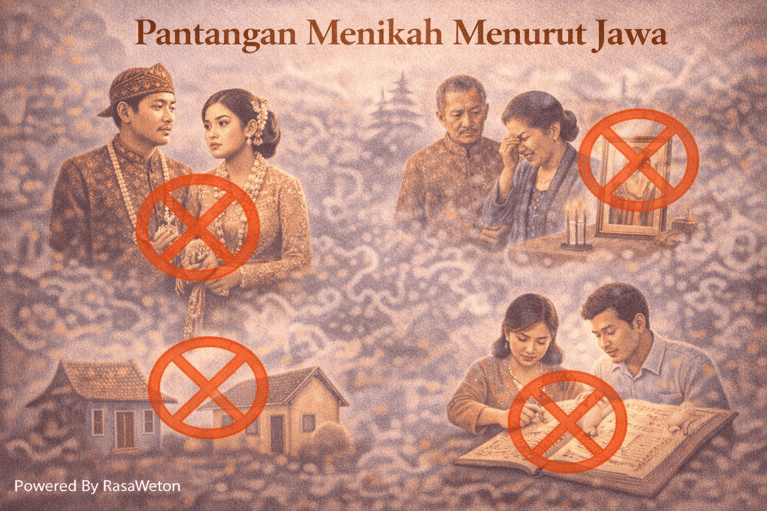 pantangan menikah menurut jawa