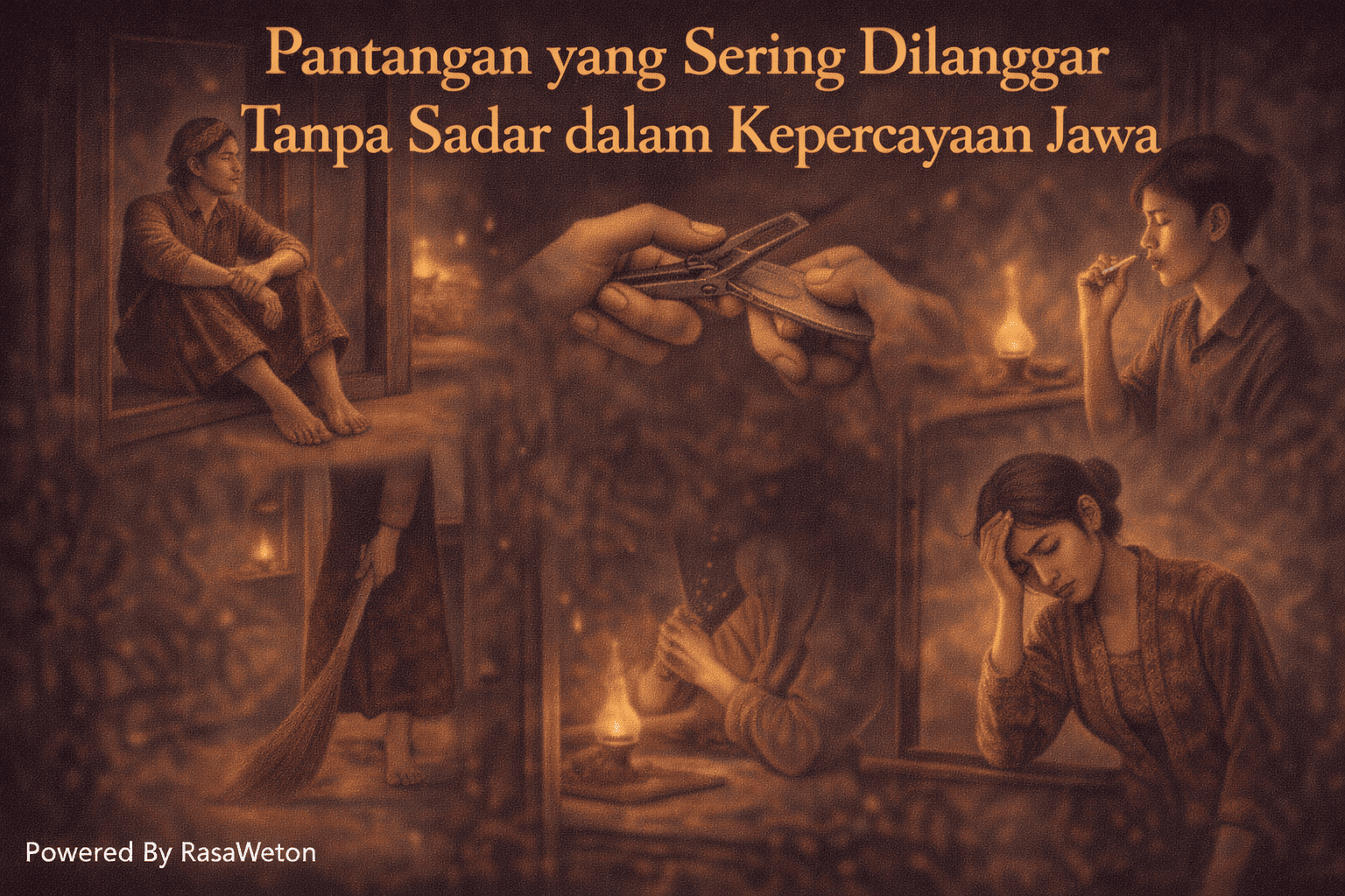 pantangan yang sering dilanggar tanpa sadar