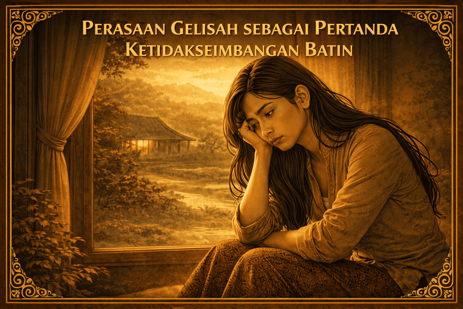 perasaan gelisah sebagai pertanda