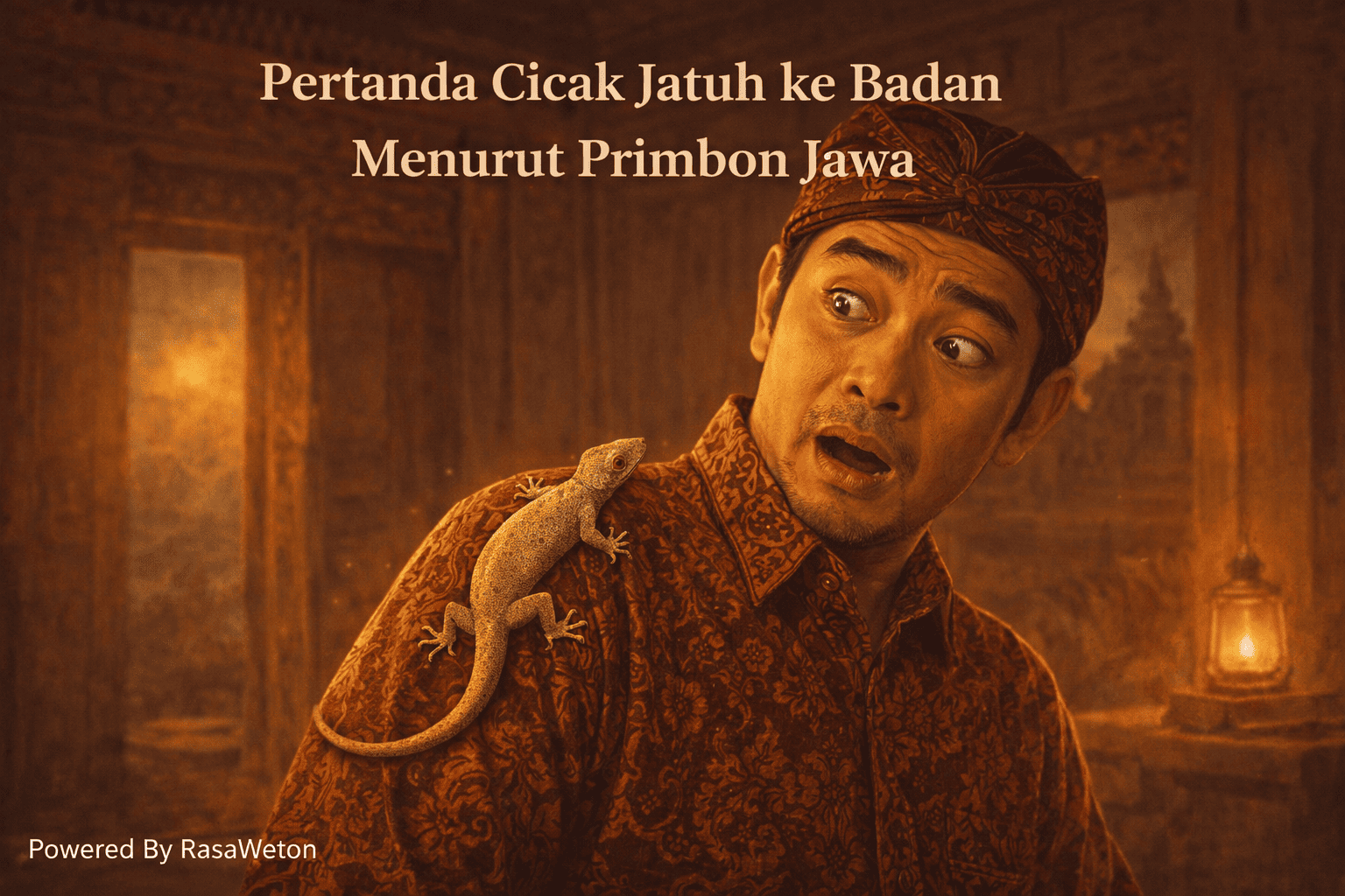 pertanda cicak jatuh ke badan primbon jawa