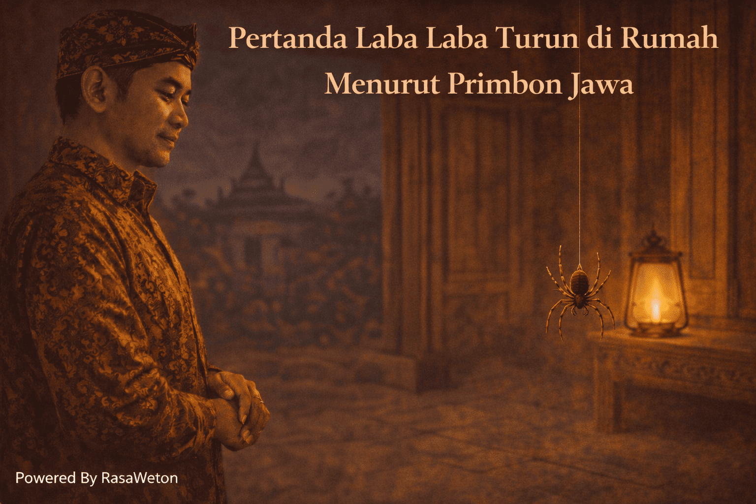 pertanda laba laba turun di rumah primbon jawa