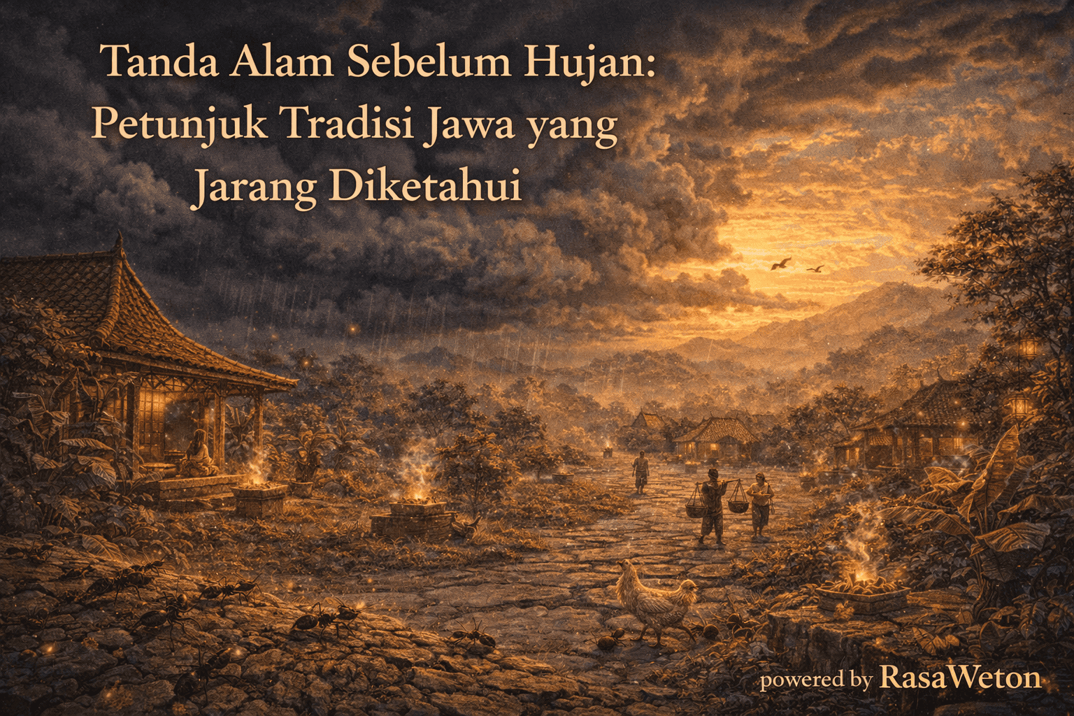 tanda alam sebelum hujan 