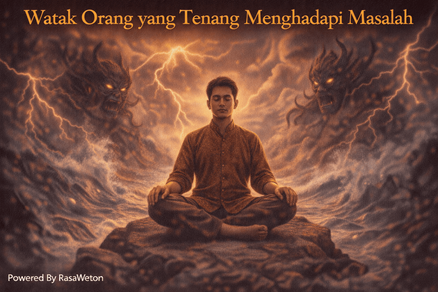 watak orang yang tenang menghadapi masalah